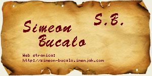 Simeon Bucalo vizit kartica